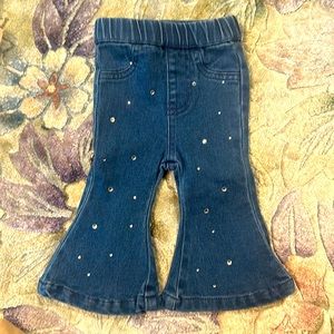 COPY - Baby bell bottom rhinestone jeans 3-6 months NWT also have 0-3 months